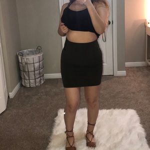 Olive green skirt